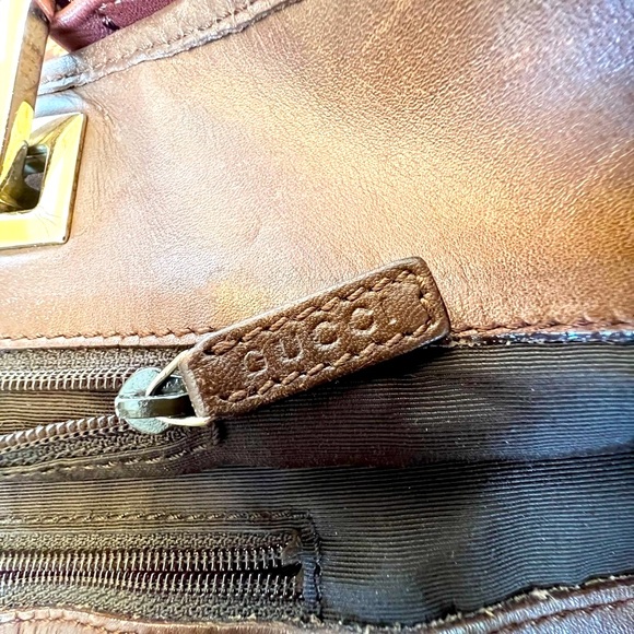 Gucci GG Monogram Brown and Tan Canvas Open Tote - Picture 11 of 15